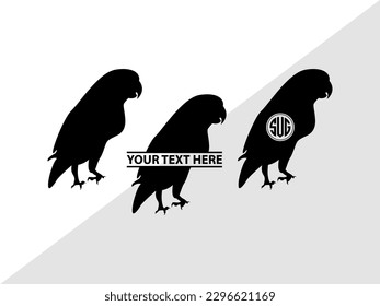 Love Bird Monogram, Love Bird Silhouette