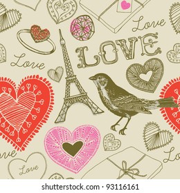  love bird seamless background