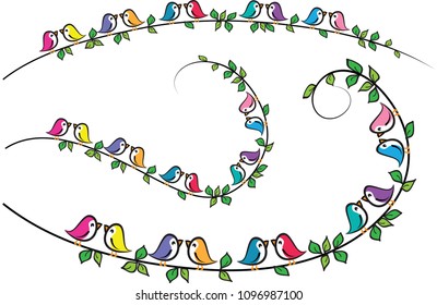 love birds background design