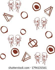 love birds, eyes to eyes, floating objects