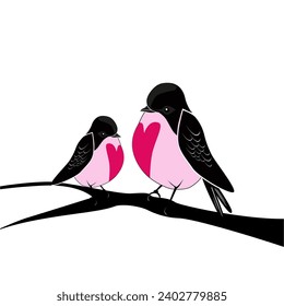 love birds getting married vector illustration  tattoo