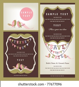 Love birds invitation