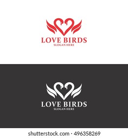 Love Birds Logo in Vector