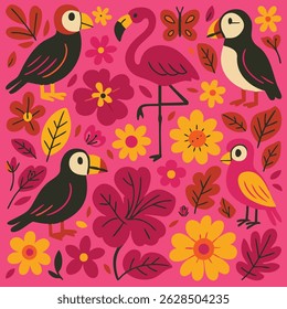 Projeto de impressão Love Birds no vetor