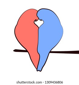 love birds - vector