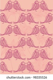 love birds vector/illustration