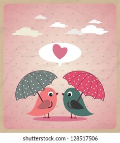 Love Birds.Vector