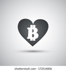 I love bitcoin - Bitcoin Sign Design