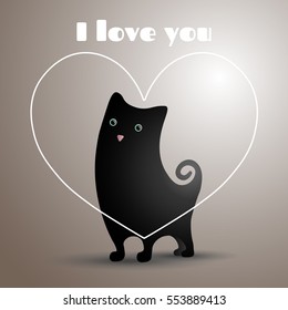 Love black cat. I love you.