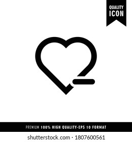 love black color of flat simple icon. Web apps security Kit illustration vector of mobile application. Modern style of design. Line single minimalistic sign