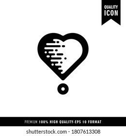 love black color of flat simple icon. Web apps security Kit illustration vector of mobile application. Modern style of design. Line single minimalistic sign