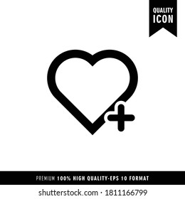 love black color of flat simple icon. Web apps security Kit illustration vector of mobile application. Modern style of design. Line single minimalistic sign