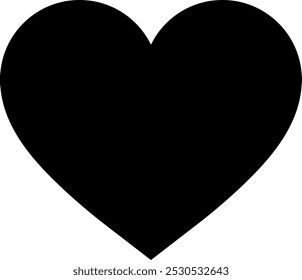 Love black icon vector image.