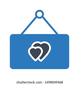 love board glyph colour vector icon