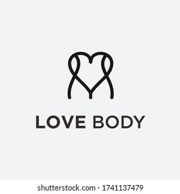 love body logo. body icon