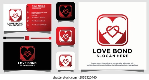 love bond logo design template