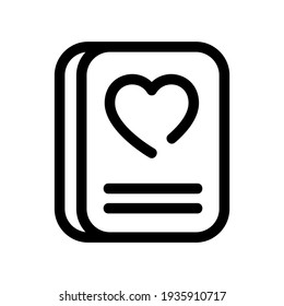 love book icon or logo isolated sign symbol vector illustration - high quality black style vector icons
