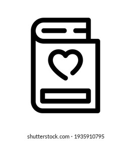 love book icon or logo isolated sign symbol vector illustration - high quality black style vector icons

