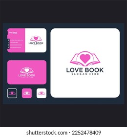 love book logo design graphic template