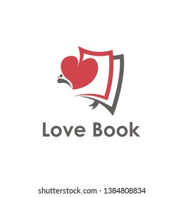 Love Book Logo Design, icon, design, template