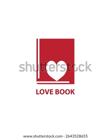Love book logo icon illustration, love book logo, 