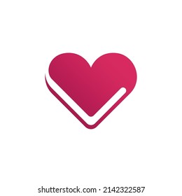 Love book logo negative space