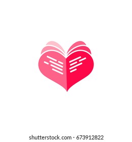 Love Book Logo Template