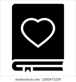 Love Bookmark Icon Element For Design
