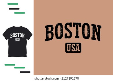 I love Boston t shirt design