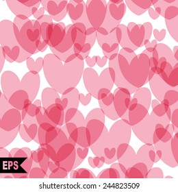 Love bottle jar with pink hearts inside. Post card vector