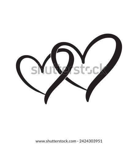 Love: a boundless symphony of emotions, weaving hearts together in a dance of joy, vulnerability, and everlasting connection vector illustration