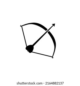 love bow and arrow icon with simple design