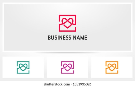 Love Box Heart Logo