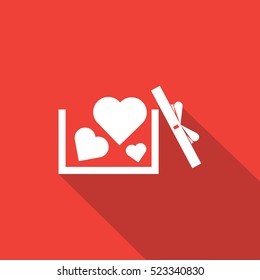 Love box Icon, Vector, New Year