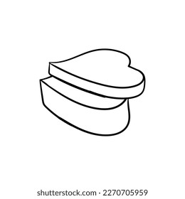 Caja de amor línea actual diseño creativo moderno