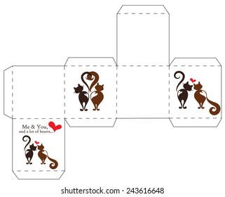 Love Box Template - cube