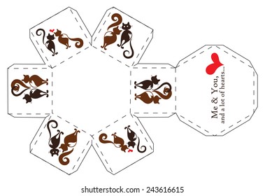 Love Box Template - hexagon