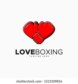 LOVE BOXING LOGO DESIGN UNIQUE