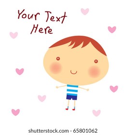 love boy greeting card