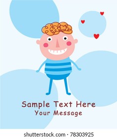 love boy greeting card