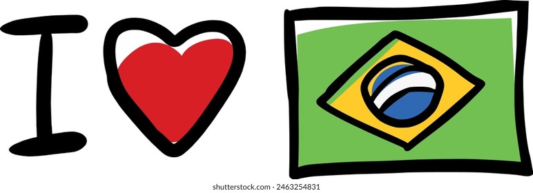 I love Brazil, Separated vectors