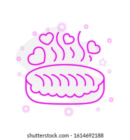 love bread icon design template