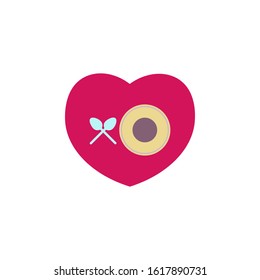 Love breakfast icon design templates