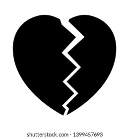 Broken Heart Icon Stock Vector (Royalty Free) 427479058