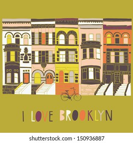 I Love Brooklyn Print Design