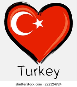 love brush turkey flag