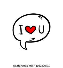 Love Bubble Doodle icon