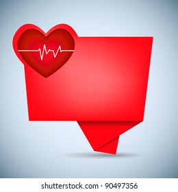 Love bubble speech. Vector illustration