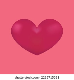 love bubble symbol 3d render clip art