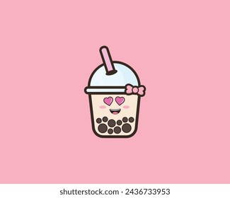 Love Bubble Tea Boba Cute Design